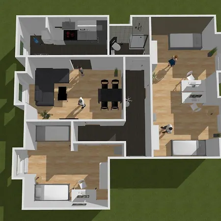 Sh Team 4 Fuer Max 19 Personen L Monteure L Messe L Business Apartment *