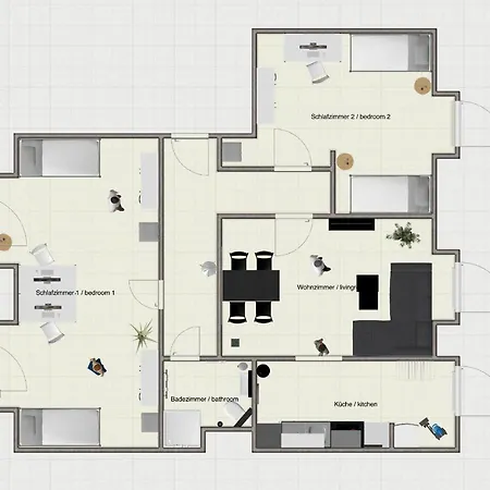 Apartment Sh Team 4 Fuer Max 19 Personen L Monteure L Messe L Business